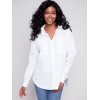 Loose Poplin Shirt - White Loose Poplin Shirt - White