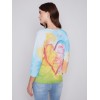 Printed Dolman Sweater - Multicolor Printed Dolman Sweater - Multicolor