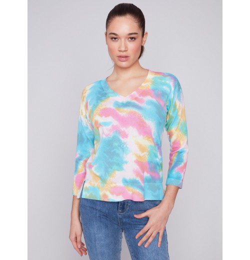 Reversible Cotton Sweater - Multicolor Reversible Cotton Sweater - Multicolor
