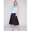 Sleeveless Satin Top - Sky Sleeveless Satin Top - Sky